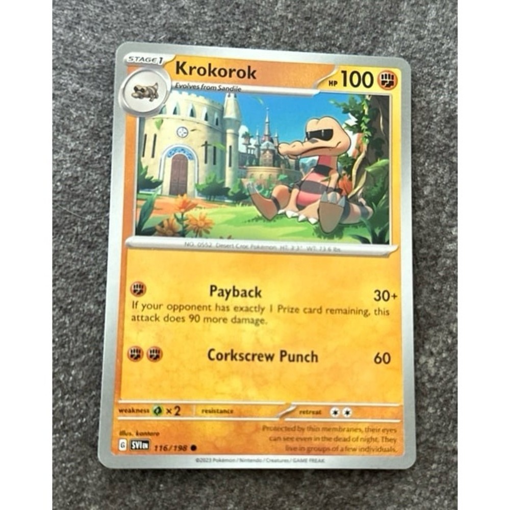 Krokorok‎ Pokemon Card